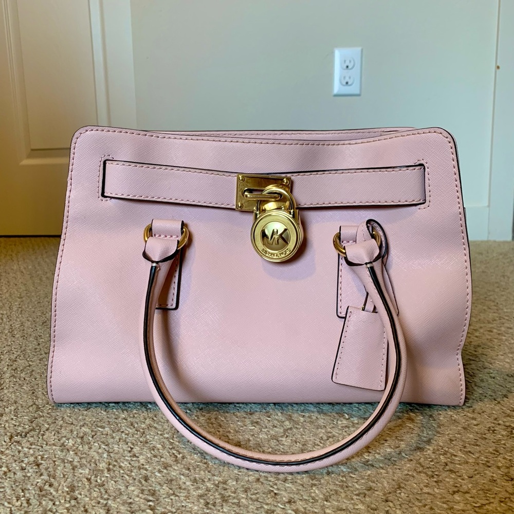 Michael Kors Hamilton Medium Handbag - Light Pink
